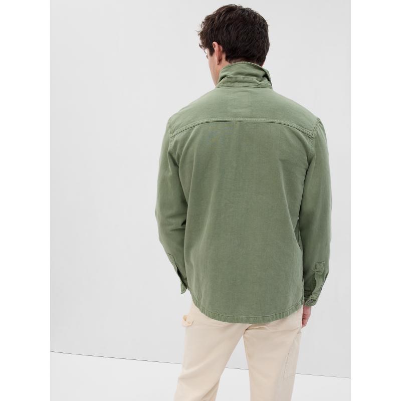 Džínová košilová bunda