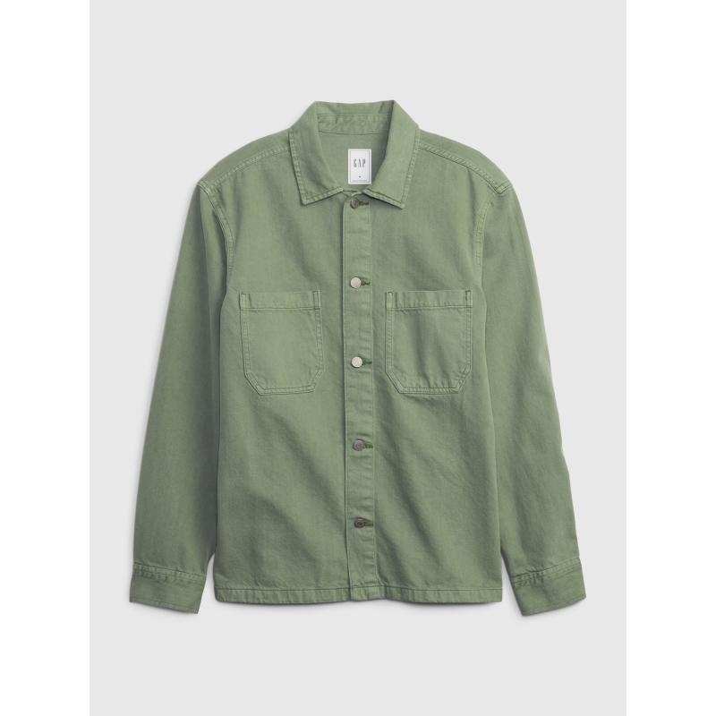 Džínová košilová bunda