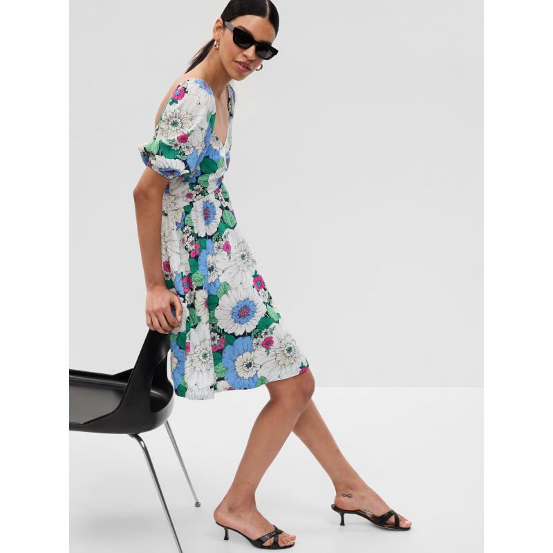 Květované mini šaty