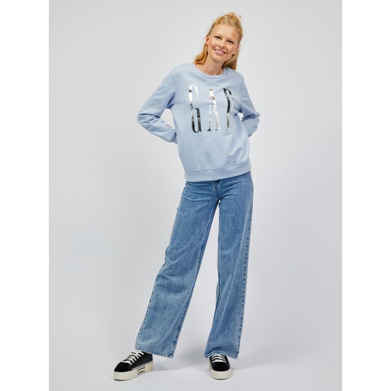 Sweatshirt logóval és hasítékkal