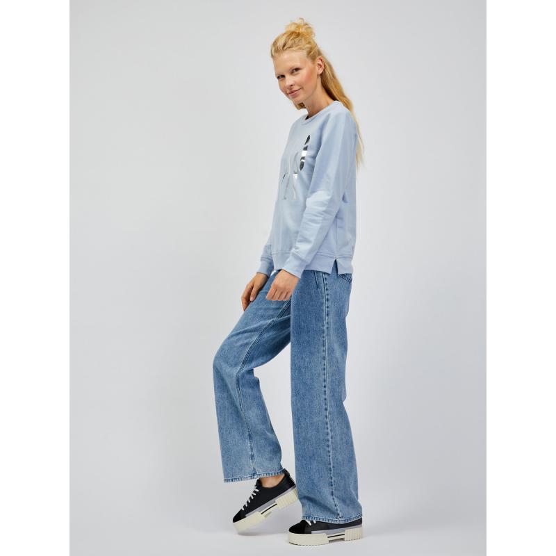 Sweatshirt logóval és hasítékkal