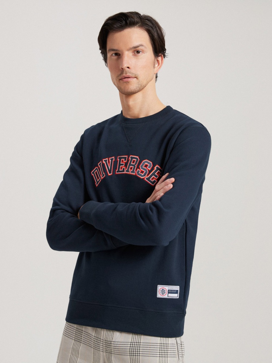 Pánska mikina CHESTCREW B1576 tmavo modrá