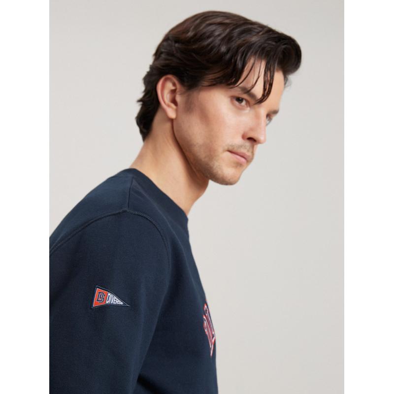 Pánská mikina CHESTCREW B1576 tmavě modrá