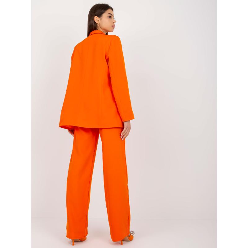 Dámské sako s nášivkami oversize MARIANA oranžové