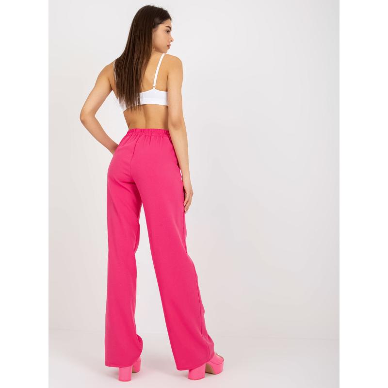 Dámské kalhoty k obleku JOLANA tmavě růžové