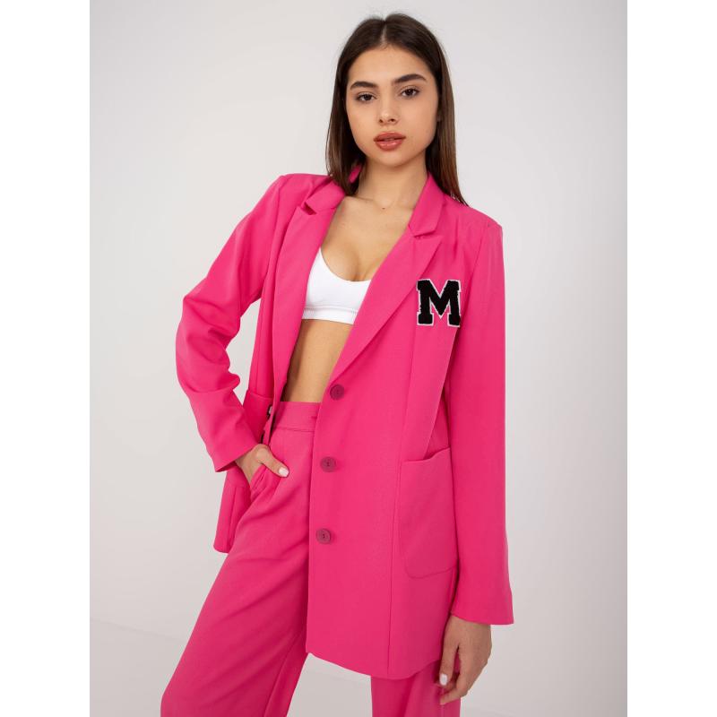Dámské sako na volný čas JIRA tmavě růžové 