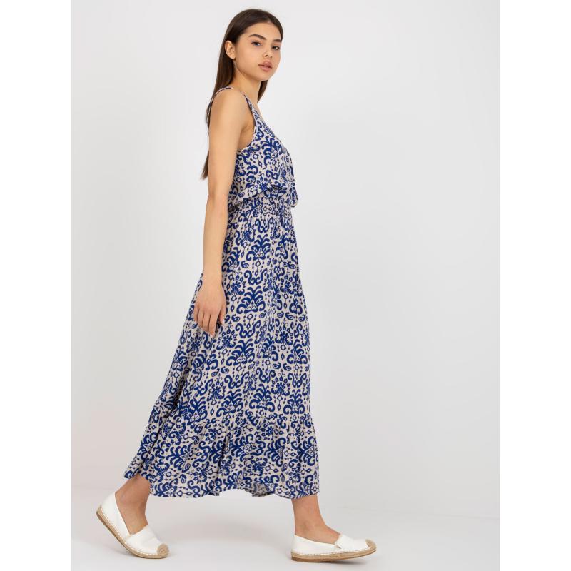 Dámské šaty se vzory midi FRESH MADE tmavě modré 