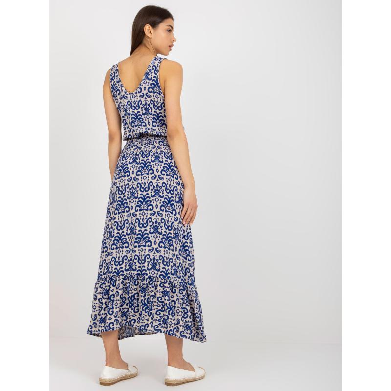 Dámské šaty se vzory midi FRESH MADE tmavě modré 