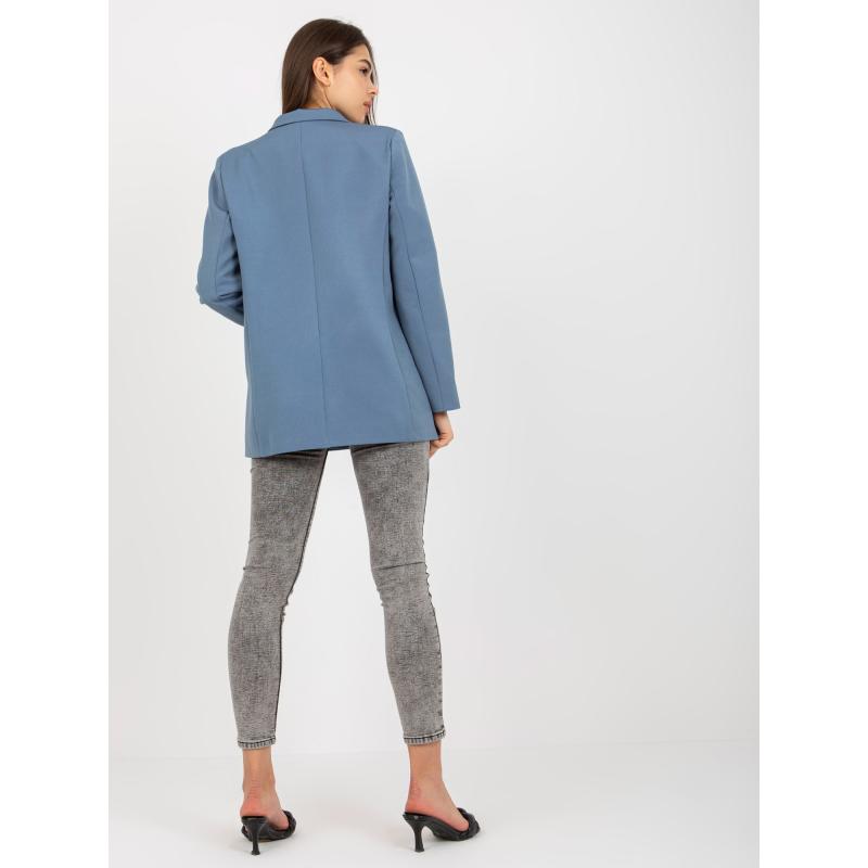 Dámske sako s nášivkami APRIL tmavo modré