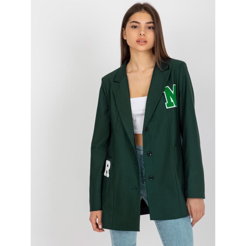 Dámské sako oversize ARGUS tmavě zelené 