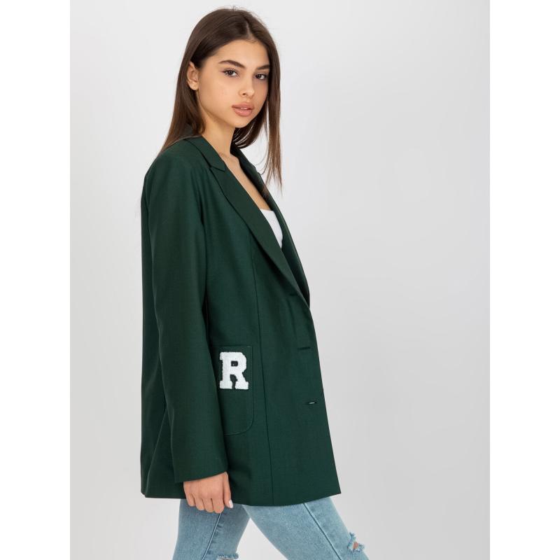 Dámské sako oversize ARGUS tmavě zelené 