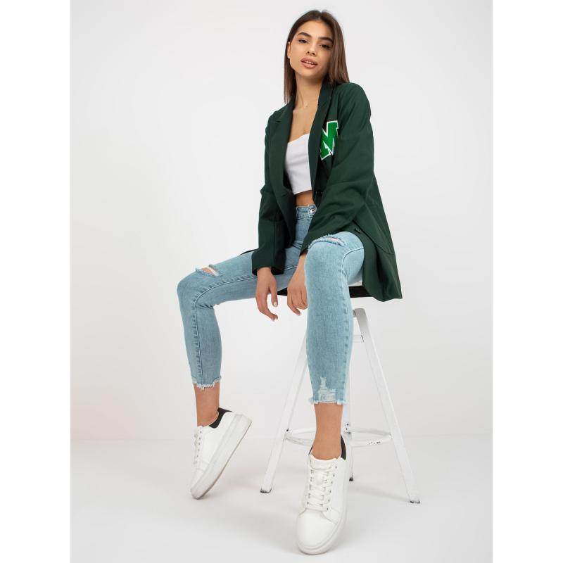 Dámské sako oversize ARGUS tmavě zelené 