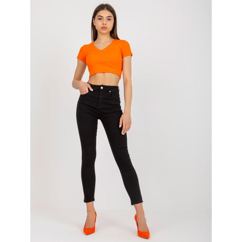 Dámske džínsy SLIM FIT čierne