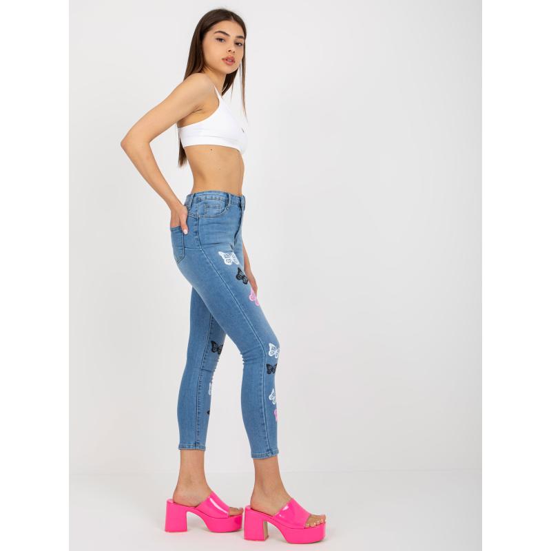 Dámské džínové kalhoty GUESS modré
