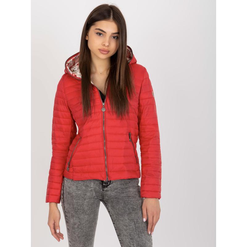 Dámska bunda s vreckami KAREEM červená