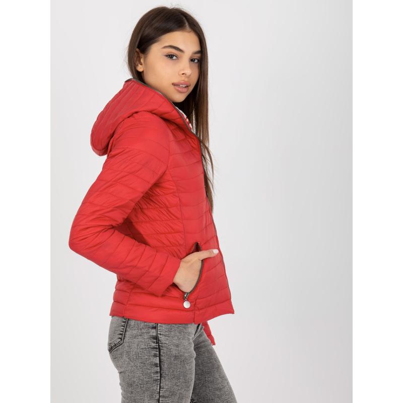 Dámska bunda s vreckami KAREEM červená