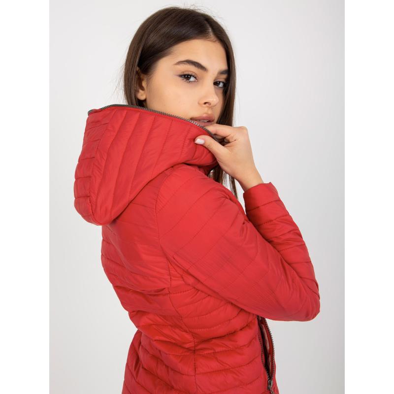 Dámska bunda s vreckami KAREEM červená