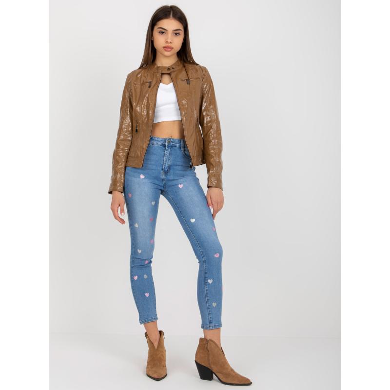 Dámská bunda koženková EBBA hnědá