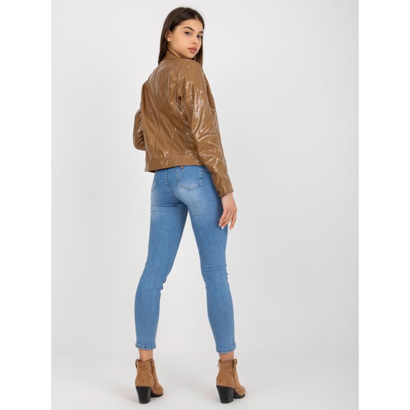 Dámská bunda koženková EBBA hnědá