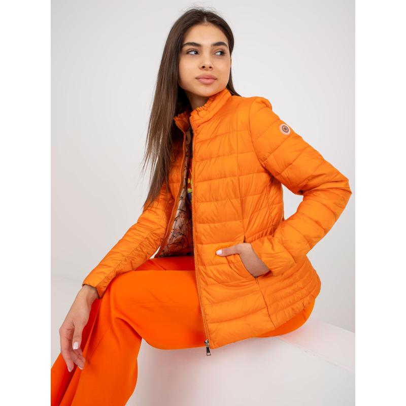 Dámska bunda bez kapucne ARI oranžová