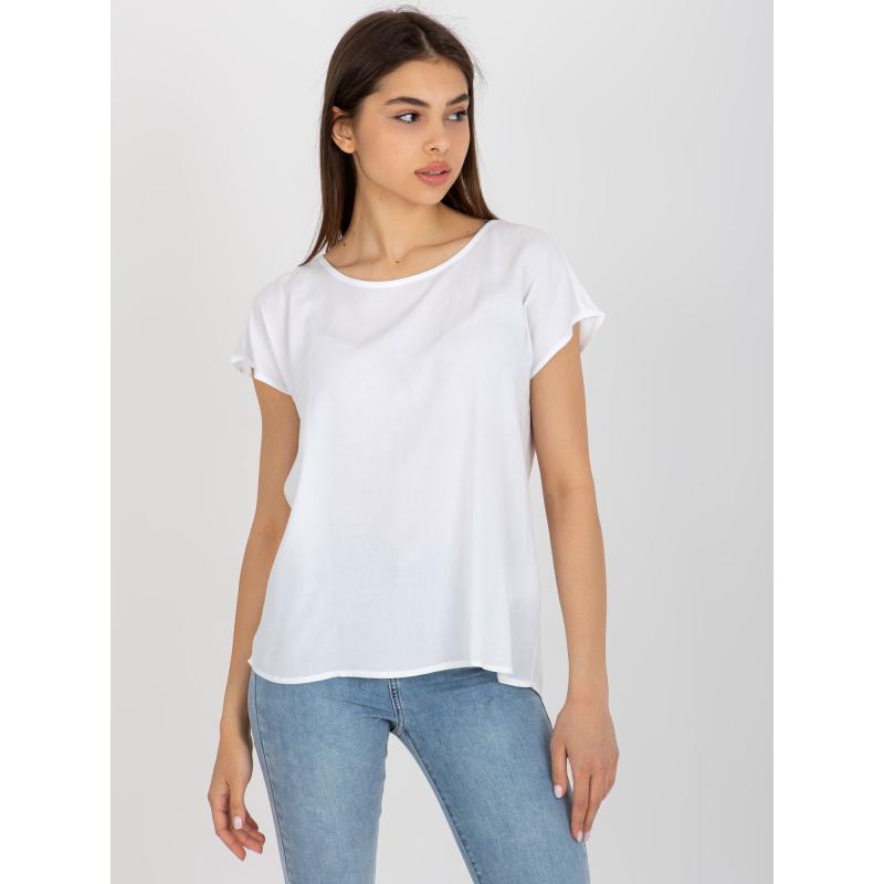 Dámská viskózová halenka SUBLEVEL bílá 