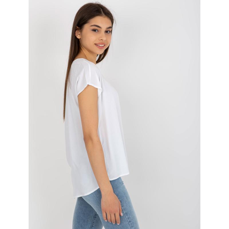 Dámská viskózová halenka SUBLEVEL bílá 