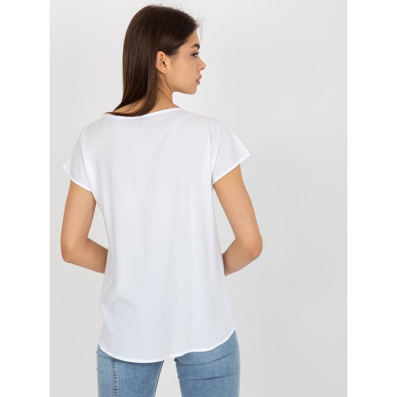 Dámská viskózová halenka SUBLEVEL bílá 