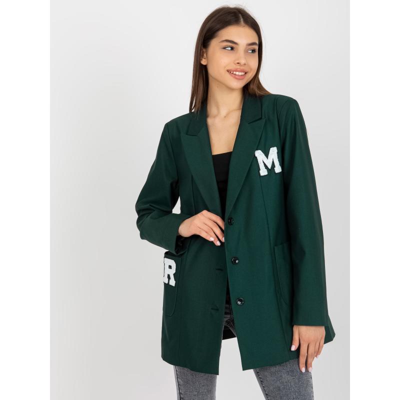 Dámská bunda s kapsami TORY tmavě zelená 