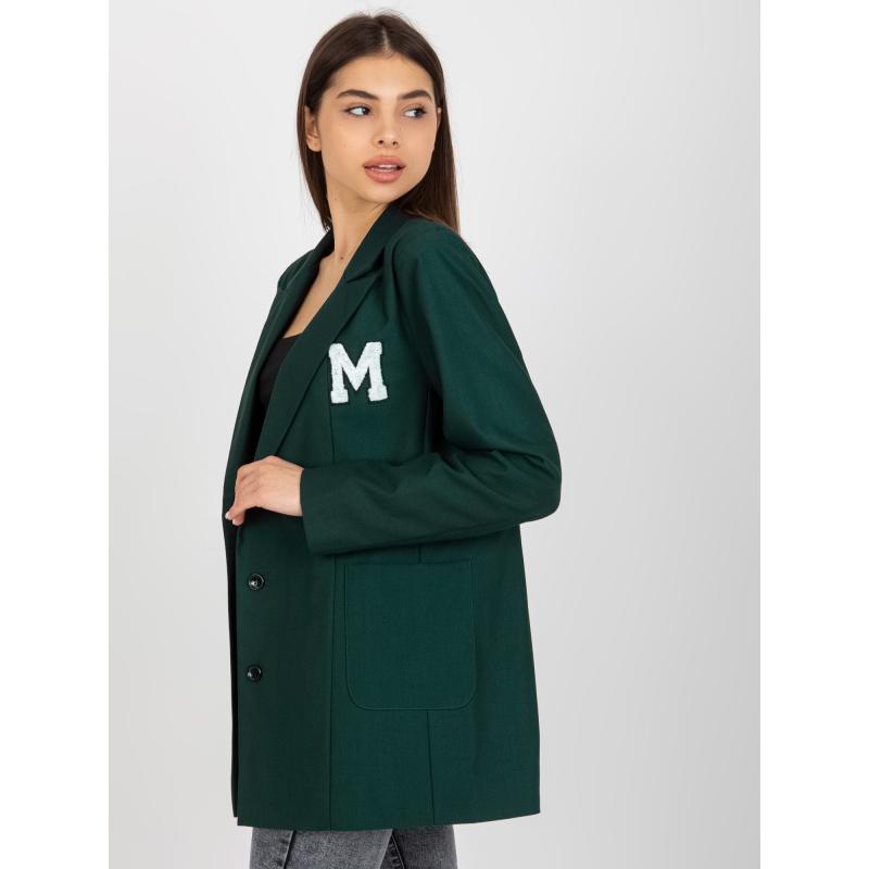 Dámská bunda s kapsami TORY tmavě zelená 
