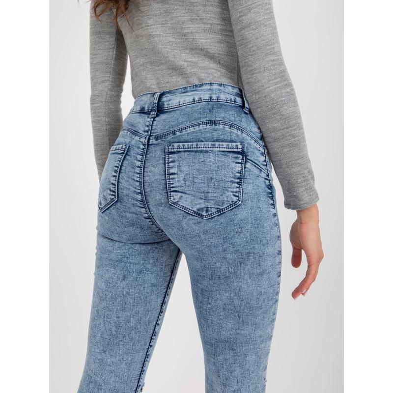 Dámské džíny s vysokým pasem METODA modré 