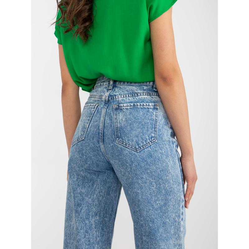 Női magas derekú farmer PISTACIA kék