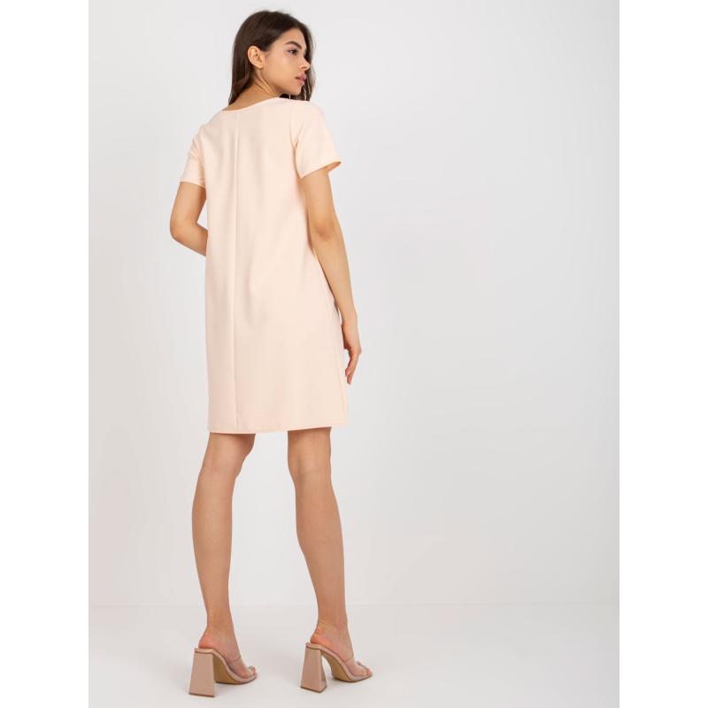 Dámské šaty koktejlové JURGA světle broskvové 