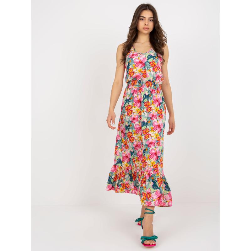 Dámské šaty bez rukávů s potiskem FRESH MADE korálové 