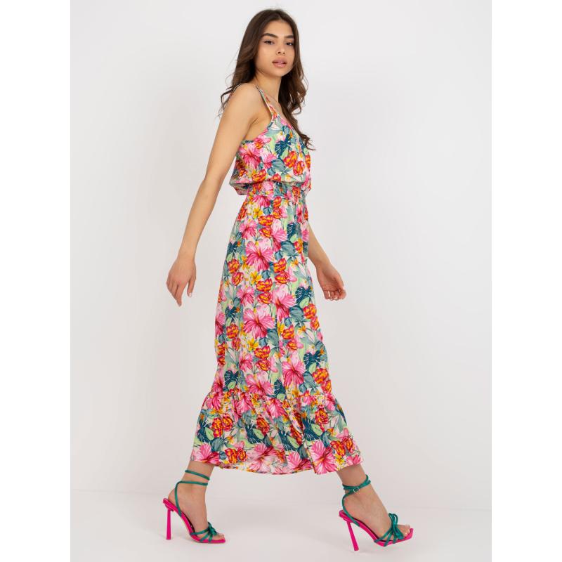 Dámské šaty bez rukávů s potiskem FRESH MADE korálové 