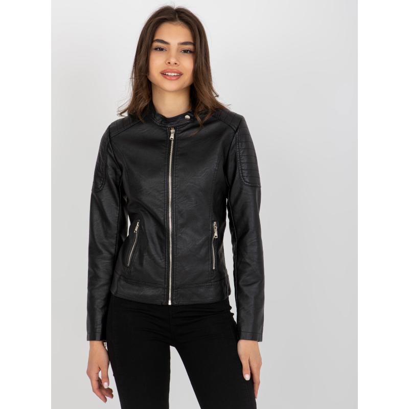 Női öko-bőr kabát LENA fekete