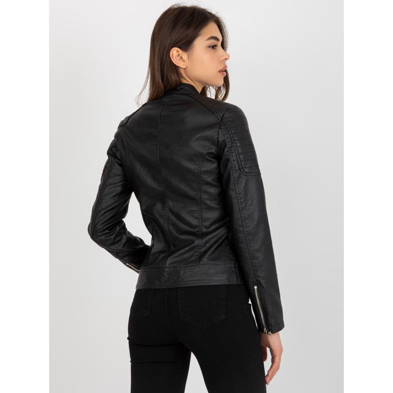 Női öko-bőr kabát LENA fekete