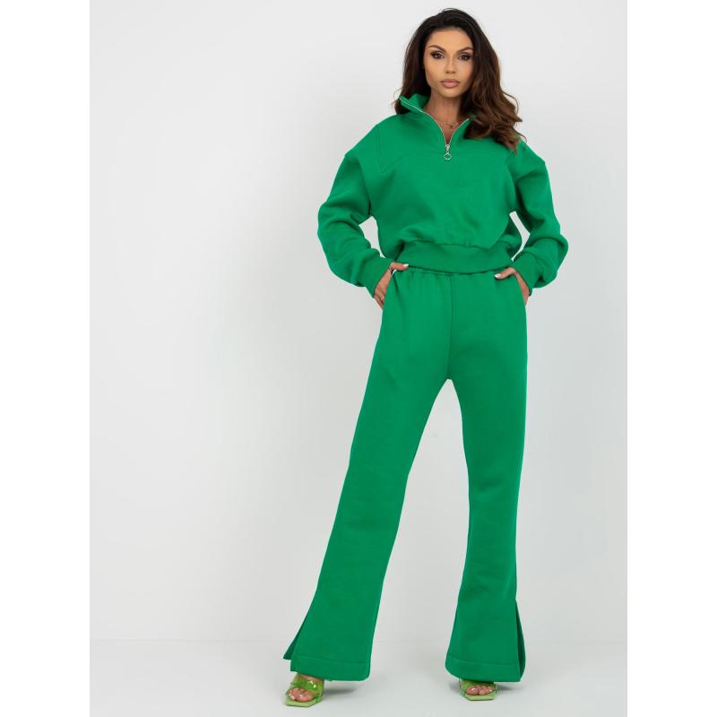 Dámská souprava s krátkou mikinou BASIC zelená  