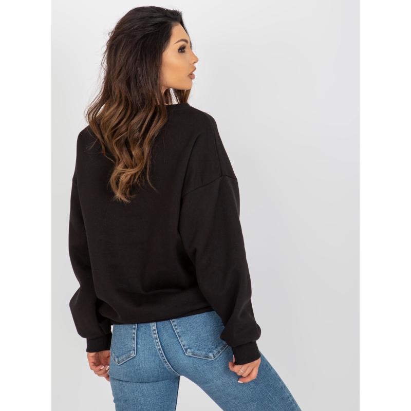 Dámska mikina s kapucňou a nášivkou GAUA čierna