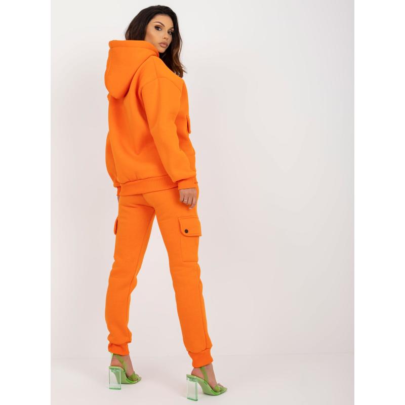Női szett túlméretezett pulóverrel TRIVA narancssárga