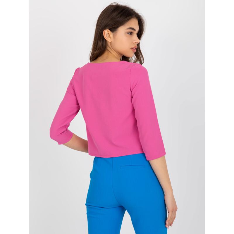 Dámská halenka s ozdobným lemováním ARNOLD růžová