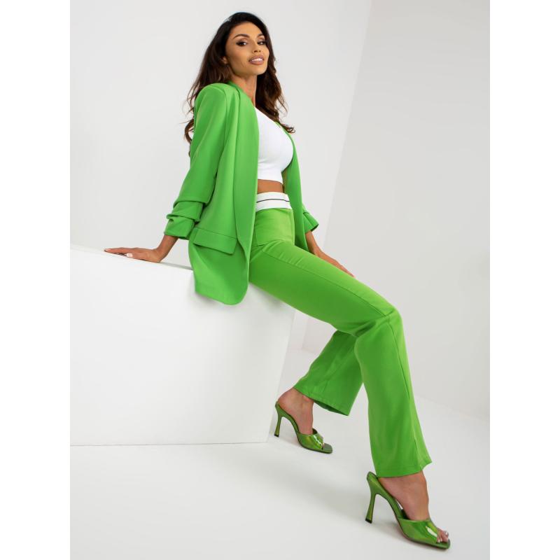 Női öltönynadrág PRINTA világoszöld