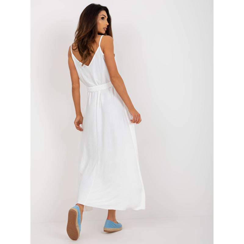 Dámské šaty s páskem OCH BELLA ecru 