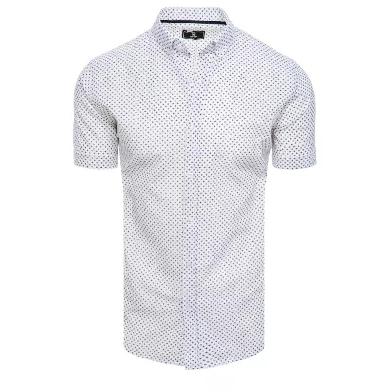 Pánska košeľa s krátkym rukávom I025 biela