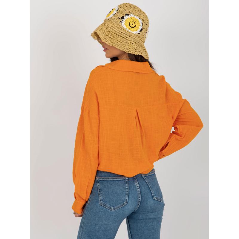 Dámská košile oversize Etta OCH BELLA oranžová 
