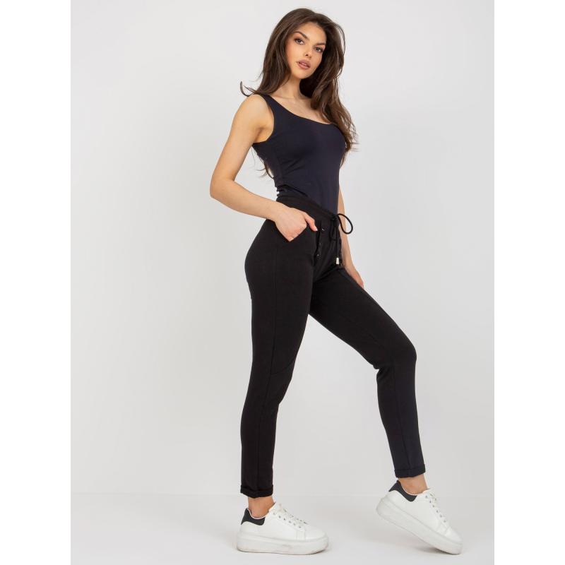 Dámské tepláky po kotníky LIBUSA černé 