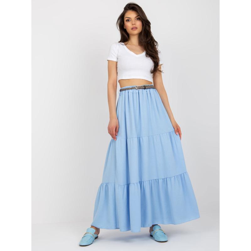 Dámska sukňa s volánikmi WIDA svetlo modrá