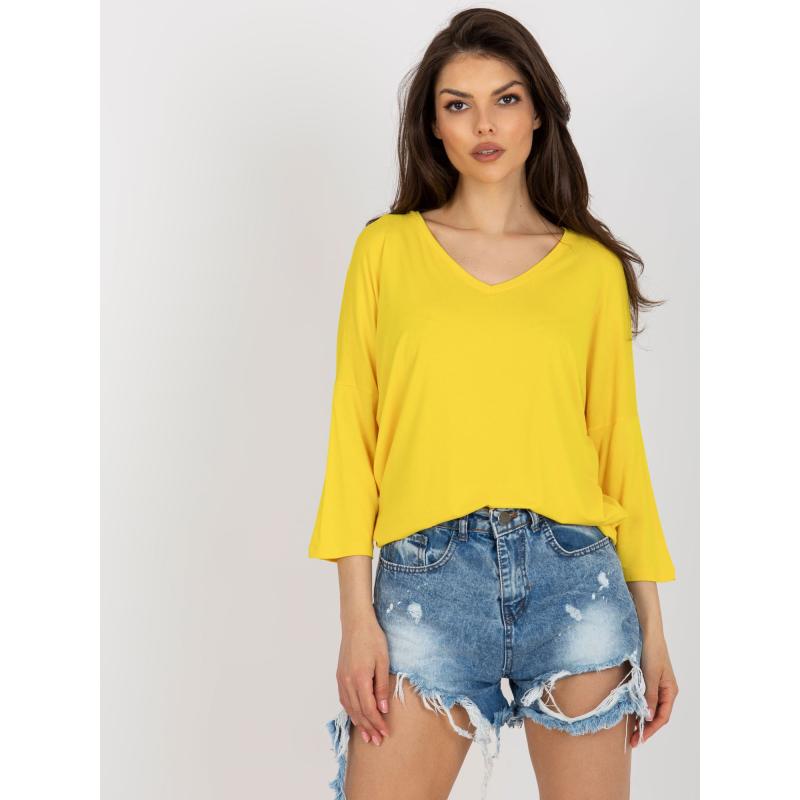 Női alap blúz BOZIDARA sárga