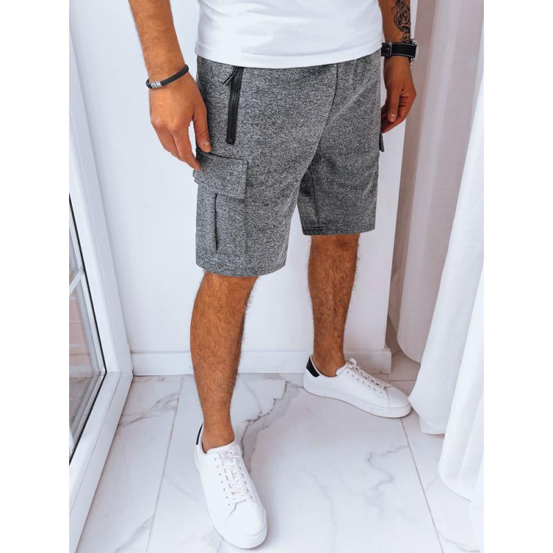 Pánské teplákové šortky KETA tmavě šedé