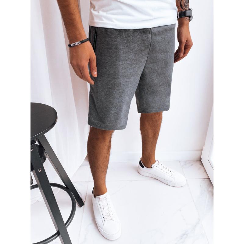 Pánské teplákové šortky WER tmavě šedé