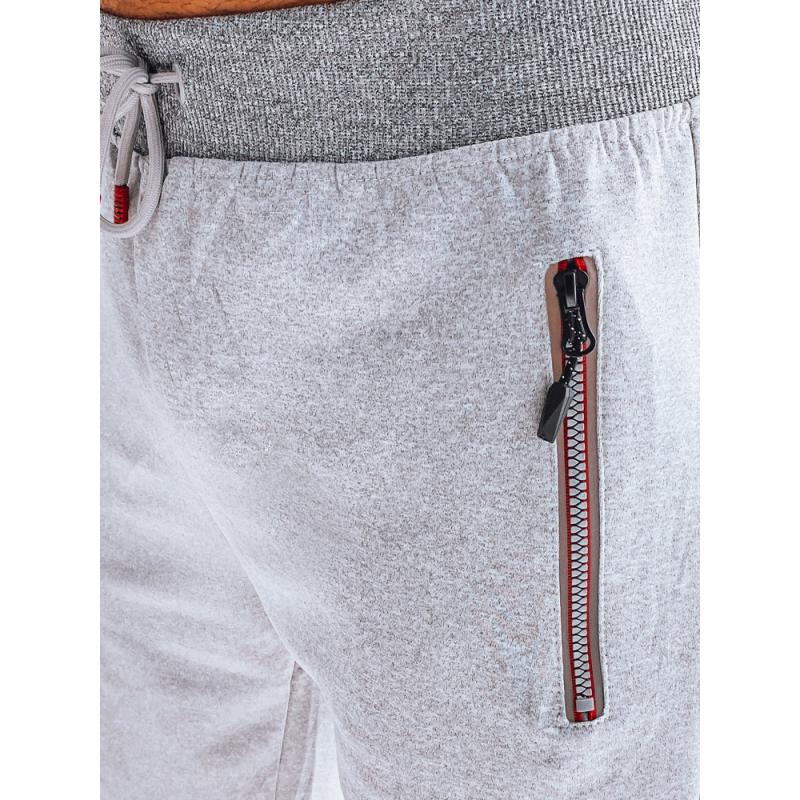 Pánské teplákové šortky WITASA světle šedé